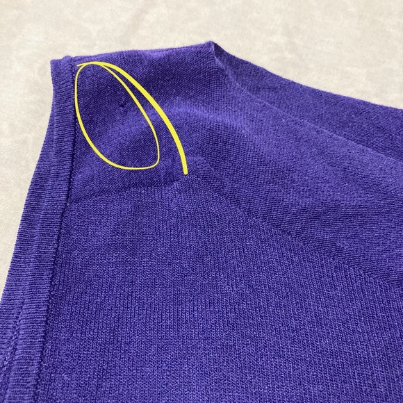 Sag Harbor Woman Purple Sleeveless Knit Top - Picture 10 of 11